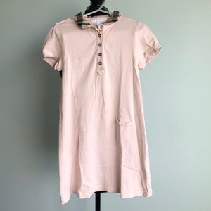 Burberry shirt sleeve polo dress. Size 8yrs